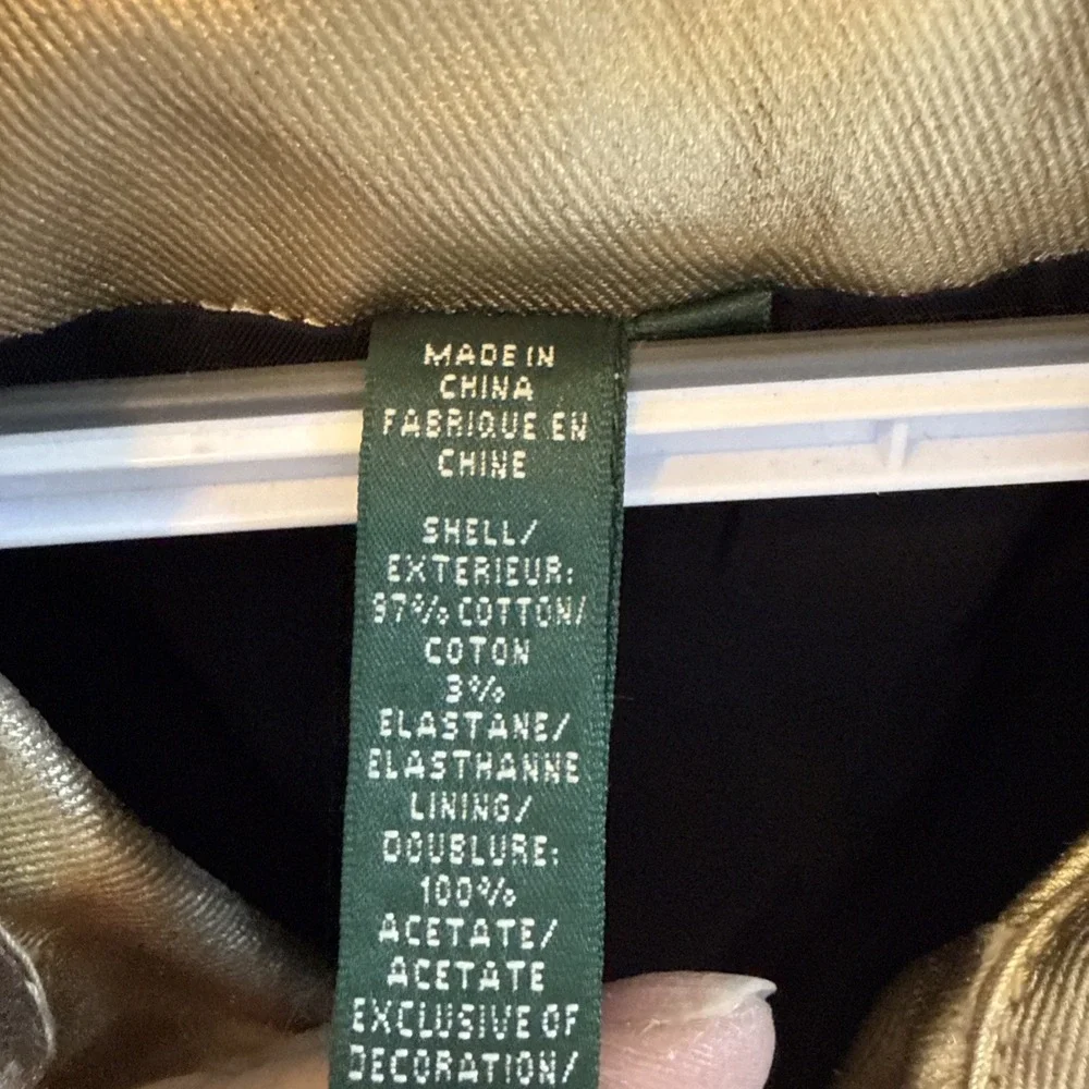 Vintage Y2K Classic Lauren Ralph Lauren Gold Jacket Double Breasted READ - Picture 11 of 12